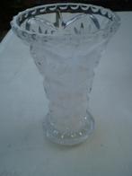 Glazen vintage vaas met een hoogte van 21 cm, Gebruikt, Overige kleuren, Ophalen of Verzenden, Glas