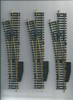 Roco handwissels messing 11 links 11 rechts afbuigend, Gelijkstroom, Rails, Ophalen of Verzenden, Zo goed als nieuw