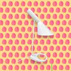 Arne Jacobsen tafellamp, Huis en Inrichting, Lampen | Tafellampen, Gebruikt, Ophalen of Verzenden, Metaal, Scandinavisch