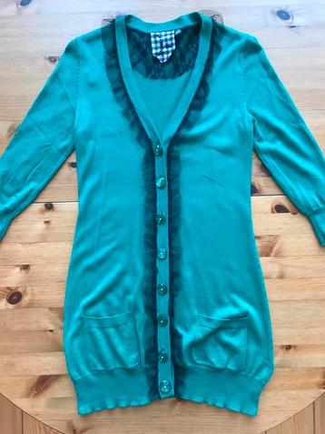 Twelve by Twelve felgroen small lang vest kant lace rand egf beschikbaar voor biedingen