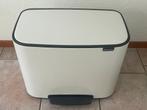 Brabantia Bo pedaalemmer 3-vaks 11 liter Wit, Huis en Inrichting, Woonaccessoires | Prullenbakken, Ophalen, Gebruikt, Met pedaal