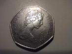 Zeldzame 50 pence munt 1969, Ophalen of Verzenden, Overige landen, Losse munt