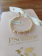 Nieuw Pscallme Basic gold Tube bar 5 mm armband 16 cm, Verzenden, Nieuw, Goud, Goud