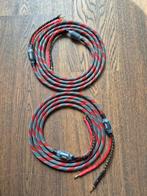 High-end luidsprekerkabels - 3 mtr - banaan -> vork/spades, Ophalen of Verzenden, Nieuw, 2 tot 5 meter, Luidsprekerkabel