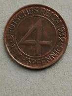 Duitsland, 4 reichspfennig 1932 A, Postzegels en Munten, Munten | Europa | Niet-Euromunten, Ophalen of Verzenden, Duitsland, Losse munt