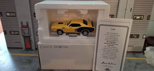 1.43 plymouth barracuda, Hobby en Vrije tijd, Modelauto's | 1:43, Nieuw, Auto, Matchbox, Ophalen of Verzenden