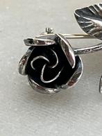 Roosspeld teka, Sieraden, Tassen en Uiterlijk, Antieke sieraden, Ophalen of Verzenden, Zilver, Broche