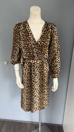 Zgan dames panter jurkje Voyelles s, Kleding | Dames, Jurken, Bruin, Ophalen of Verzenden, Zo goed als nieuw, Maat 36 (S)