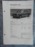 4 x PEUGEOT 104 1972-1977 Olyslager Kluwer Vraagbaken, Ophalen of Verzenden