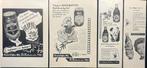 4 advertenties De Betuwe Flipje Tiel 1958 t/m 1960, Ophalen of Verzenden, Gebruikt, Overige typen