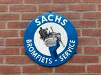 SACHS Bromfiets Service emaille reclamebord, Reclamebord, Gebruikt, ., Ophalen of Verzenden