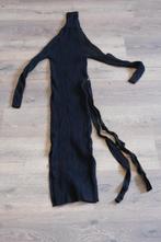 Mango gebreide jurk ongeslagen kol, Zwart, Maat 42/44 (L), Ophalen of Verzenden, Zo goed als nieuw