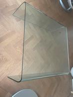 Glazen Salontafel 90x90, Ophalen, 50 tot 100 cm, Vierkant, 50 tot 100 cm