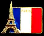 Eiffeltoren Paris met Franse vlag pin 4, Verzamelen, Speldjes, Pins en Buttons, Verzenden, Nieuw, Stad of Land, Speldje of Pin