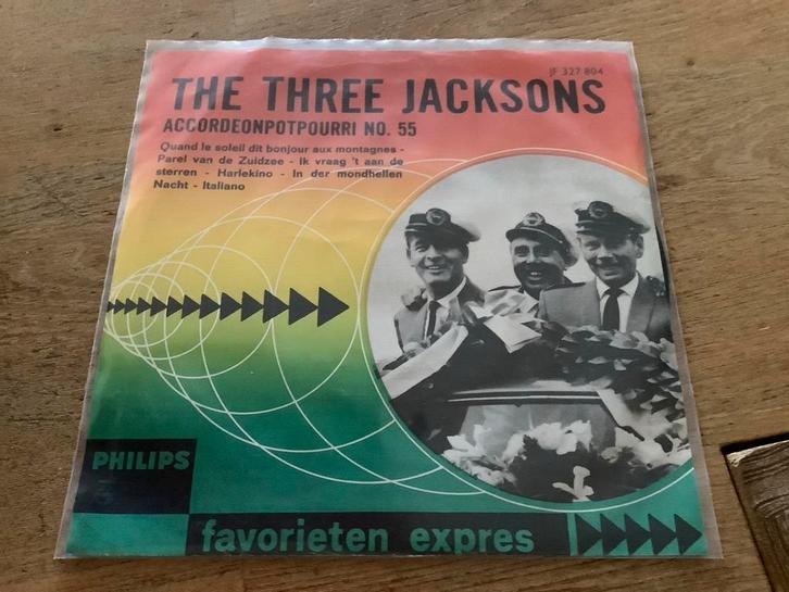 The Three Jacksons - Accordeonpotpourri No. 55, Cd's en Dvd's, Vinyl Singles, Gebruikt, Single, Overige genres, 7 inch, Ophalen of Verzenden