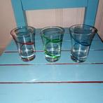 Borrel glaasjes met gekleurde linten set van 3, Ophalen, Zo goed als nieuw, Borrel- of Shotglas