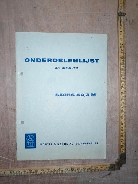 onderdelen catalogus Sachs 50/3, Fietsen en Brommers, Handleidingen en Instructieboekjes, Gebruikt, Ophalen of Verzenden