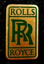 Rolls Royce speld groen-goudkleur 20x11 mm, Verzenden, Nieuw, Transport, Speldje of Pin
