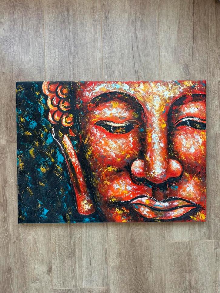 Originele Budha kunst (canvas schilderij), Antiek en Kunst, Kunst | Schilderijen | Abstract, Ophalen