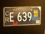 Kentekenplaat licenseplate Kansas 1976 USA, Verzamelen, Automerken, Motoren en Formule 1, Verzenden, Gebruikt, Auto's