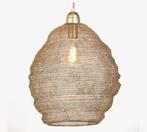 Gouden hanglamp honingraat, Ophalen of Verzenden, Zo goed als nieuw, Metaal, Minder dan 50 cm