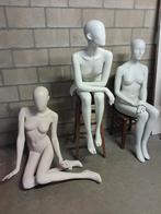 Zittende Paspoppen - paspop etalagepop, Hobby en Vrije tijd, Ophalen of Verzenden