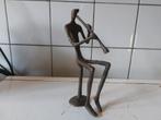 Henry Moore, fluitspelende muzikant, brons beeld, Antiek en Kunst, Antiek | Koper en Brons, Ophalen of Verzenden, Brons