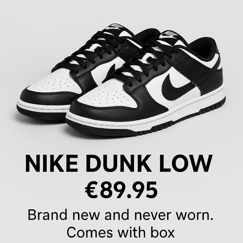 Te koop: Nike Dunk Low “Panda”, Kleding | Heren, Schoenen, Nieuw, Sneakers of Gympen, Zwart, Ophalen of Verzenden
