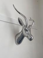 Hertenkop aan de muur aluminium wanddecoratie, Ophalen, Zo goed als nieuw