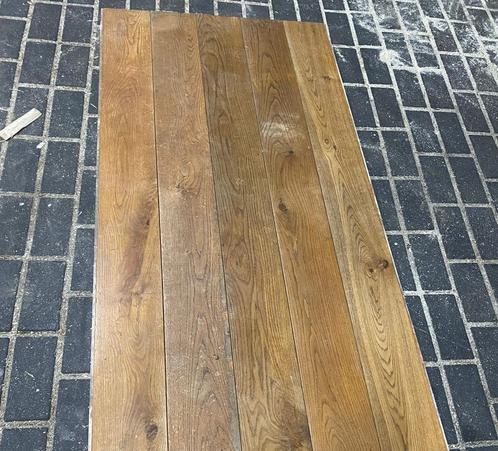 Nette eiken houten vloer multiplank 31 m2, 16 cm breed, Doe-het-zelf en Verbouw, Vloerdelen en Plavuizen, Gebruikt, Parket, Hout