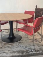 Leolux Talos stoelen (4) showmodel SALE!, Ophalen, Rood, Vijf, Zes of meer stoelen