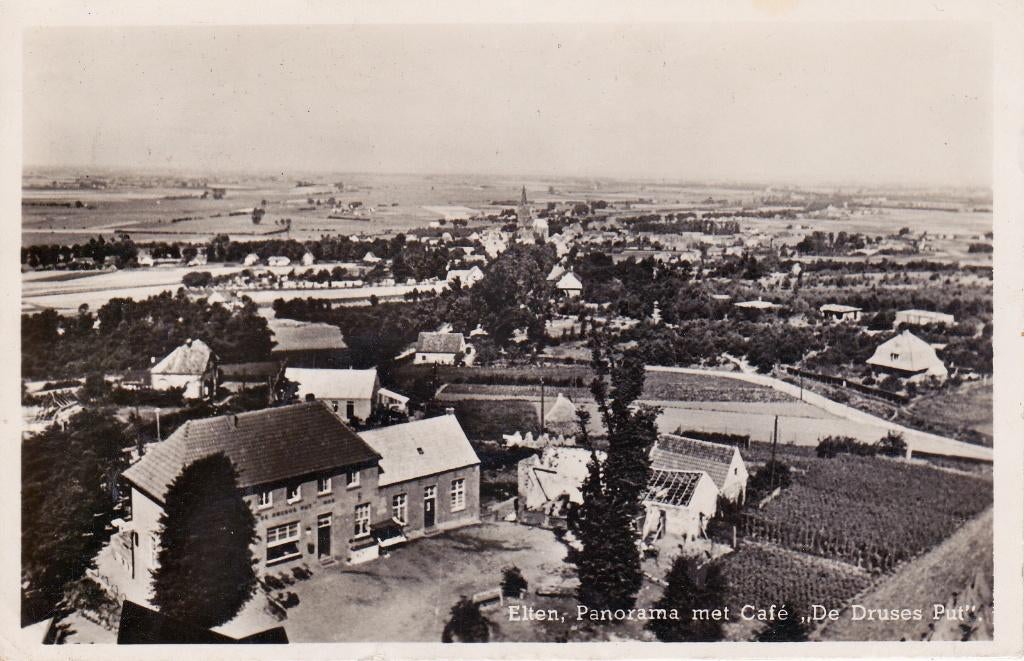 04404 Elten - Panorama met Café de Druses Put - gel. 1950, Verzenden, 1940 tot 1960, Gelopen, Gelderland
