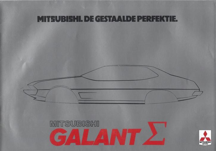 Folder Mitsubishi Galant Sigma 1979, Boeken, Auto's | Folders en Tijdschriften, Gelezen, Mitsubishi, Ophalen of Verzenden