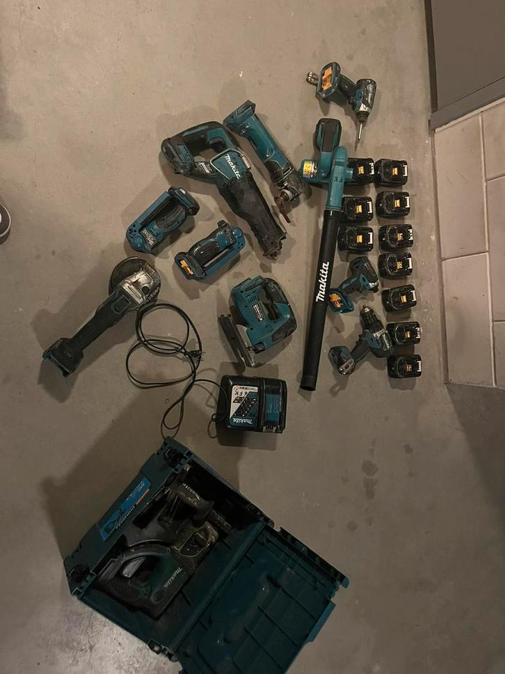 Makita accugereedschap 18v complete set, Doe-het-zelf en Verbouw, Gereedschap | Overige machines, Zo goed als nieuw, Ophalen of Verzenden