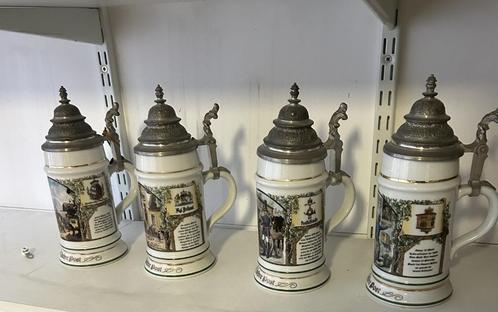 Duitse jubileum bierpullen 500 Jahre Post (beperkte oplage), Verzamelen, Biermerken, Zo goed als nieuw, Pul(len), Overige merken