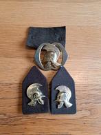 Oude set Genie emblemen oogjes direct, Ophalen of Verzenden, Landmacht, Nederland, Embleem of Badge