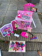 Barbie Huis Opklapbaar + 1 Barbie, Ophalen, Gebruikt, Barbie