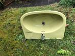 Retro groene wastafel, Doe-het-zelf en Verbouw, Sanitair, Ophalen, Gebruikt, Wastafel