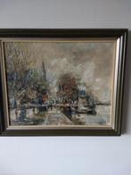 Schilderij ....stadgezicht  van f roberts vlissingen, Ophalen of Verzenden