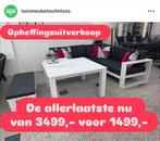 Lounget wit Cube hoekset met bank NIEUW, Ophalen, 8 zitplaatsen, Loungeset, Bank