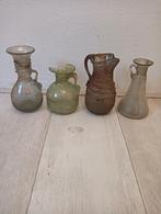 Romeins glas replicas, Huis en Inrichting, Woonaccessoires | Vazen, Ophalen of Verzenden, Groen, Glas, Minder dan 50 cm
