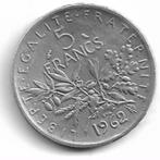 Frankrijk 5 Franc 1962, Postzegels en Munten, Munten | Europa | Niet-Euromunten, Verzenden, Frankrijk, Zilver