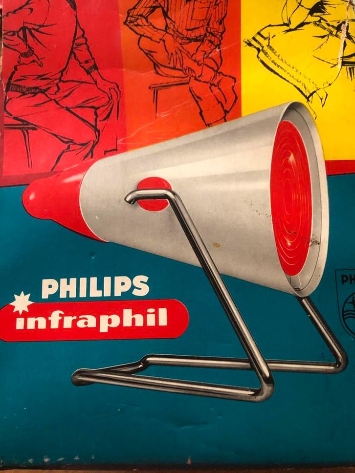 Retro Philips Infraphil kl7500 Warmtelamp - Pijnverlichting, Verzamelen, Retro, Huis en Inrichting, Ophalen of Verzenden