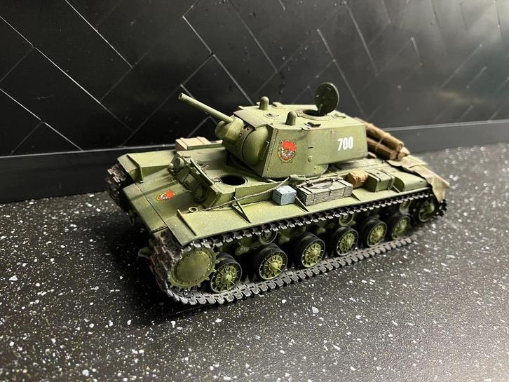 1:35 KV-1 tank, Hobby en Vrije tijd, Modelbouw | Auto's en Voertuigen, Tank, 1:32 tot 1:50, Overige merken, Ophalen of Verzenden