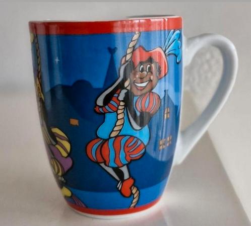 Beker met verschillende Zwarte Pieten, Diversen, Sinterklaas, Zo goed als nieuw, Ophalen of Verzenden