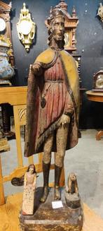 Antiek houten beeld 77 cm hoog Italië, Antiek en Kunst, Ophalen