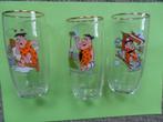 Flintstones: 3 glazen van Fanta + 3 speldjes Hanna Barbara, Verzamelen, Ophalen of Verzenden, Looney Tunes, Zo goed als nieuw