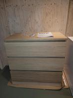 MALM ladekast IKEA 3 laden nieuw, wit gelazuurd eikenfineer, Huis en Inrichting, Kasten | Ladekasten, Ophalen, Nieuw, 50 tot 100 cm