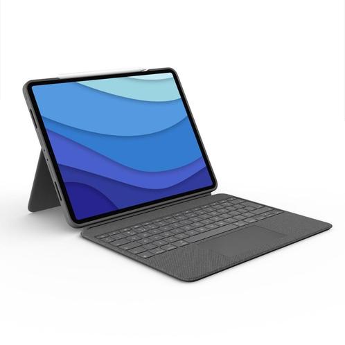 logitech combo touch ipad pro 12.9 inch tablet case, Computers en Software, Tablet-hoezen, Nieuw, Bescherming voor- en achterkant