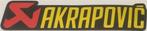 Akrapovic metallic sticker #6, Ophalen of Verzenden